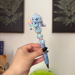Disney Stitch & Scrump Blue Beaded Pen